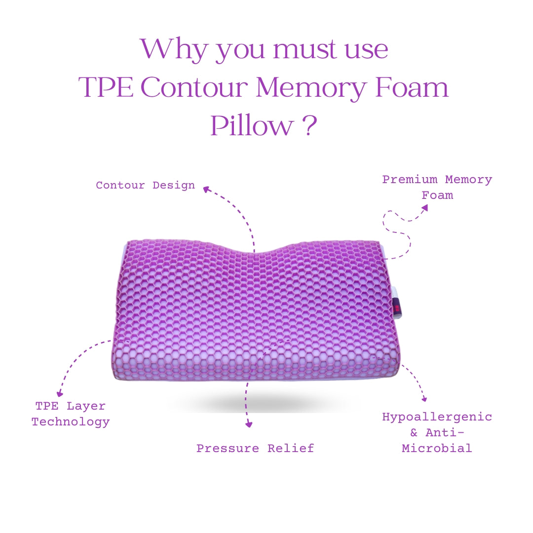 TPE CONTOUR MEMORY FOAM PILLOW