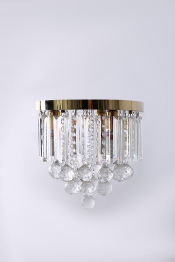 Dreamie Luxurious Crystal Chandeliers Lighting, K9 Chandelier Crystals Ceiling Lights, Flush Mount Ceiling Light for Dining Room Bedroom Livingroom