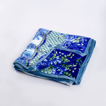 Dreamie Printed Blanket Blue